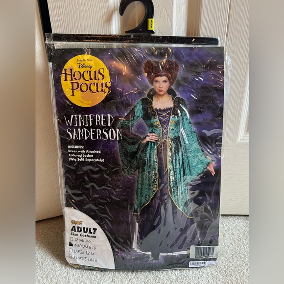 Winifred Sanderson Hocus Pocus Halloween Costume Adult Medium - Picture 2 of 16